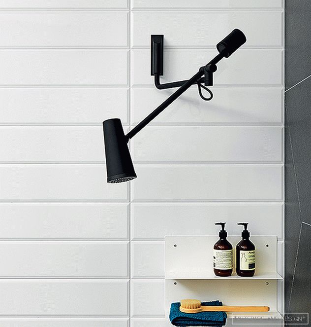 Zucchetti.kos closer shower lights the water