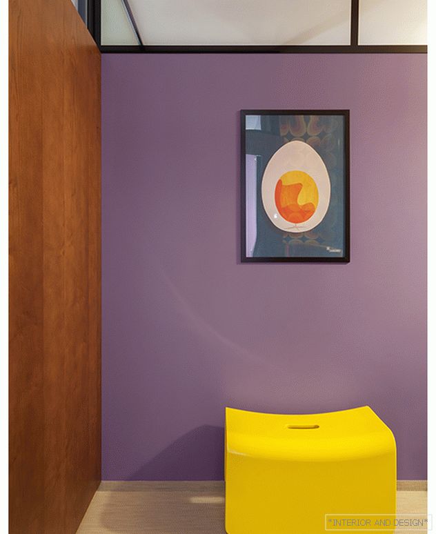 Studio apartment dvekati: 70s in bright colors