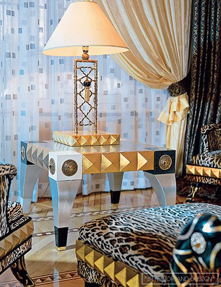 Leopard in the living room