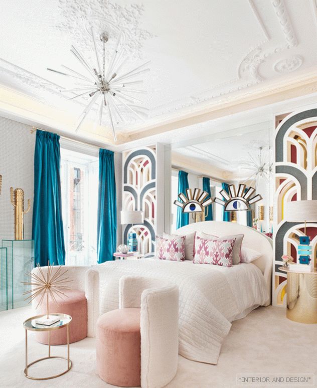 Nuria alia: a bedroom in the style of the 80s