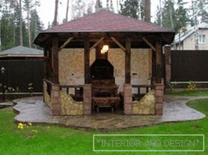 Arbor projects with barbecue