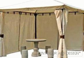 Tents and awnings for giving