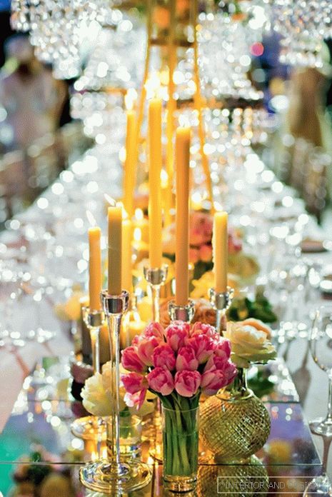 Chic dinner: table decor for yana rudkovskaya