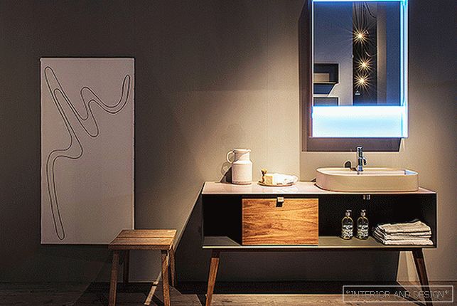 Bathrooms and modern interior